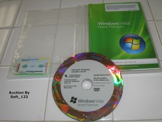 Microsoft Windows Vista Home Premium 64 Bit X64 w SP1 MS Win Brand New