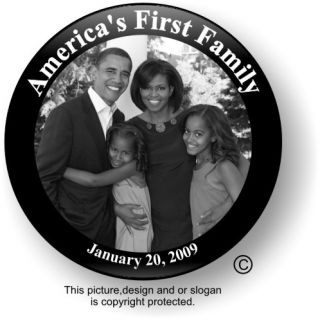 Obama Inauguration Michelle Obama First Family Button