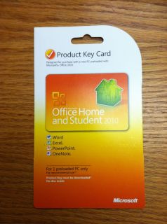 Microsoft Office Home and Student 2010 1 User License