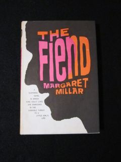 The Fiend by Margaret Millar Vintage Suspense Novel HCDJ 1964 Book