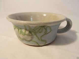 Mikael Carstanjen Sea Shell Handled Pottery Bowl 1989
