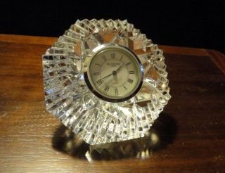 Waterford Quartz Clock Lismore Diamond Paper Weight