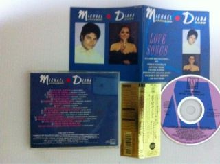 Michael Jackson Diana Ross Love Songs Mega RARE 1994 CD with Gold OBI