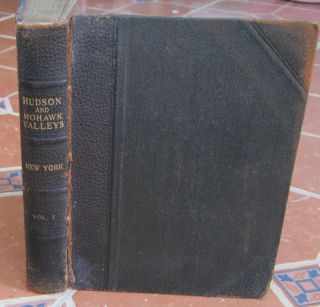 Antique Leather HUDSON NY FAMILY MEMOIRS BOOK History LOADED w
