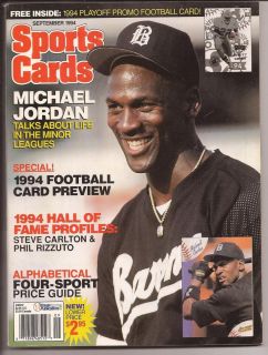 Michael Jordan September 1994 Sports Card Price Guide Magazine