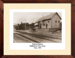 Middletown New Jersey Railroad Station C 1895 Print
