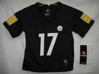 Mike Wallace Pittsburgh Steelers Black 2012 13 NFL Toddler Jersey 2T $