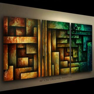 ART ABSTRACT PAINTING MODERN Contemporary DECOR Michael Lang certified