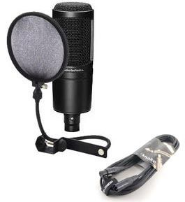 Audio Technica AT2020 Condenser Cable Professional Microphone