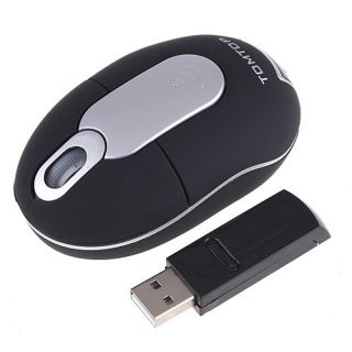 Tomtop Mini USB Wireless Mouse RF Optical Mice for Laptop PC Computer