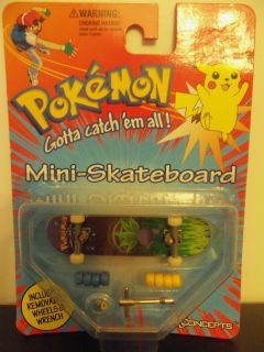Pokemon Oddish Mini Skateboard Finger Board Xconcepts w Wrench