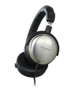 Audio Technica ATH ES10 Headband Headphones   Black Silver