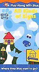 Blues Clues   All Kinds of Signs VHS, 2001