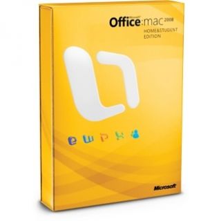 Microsoft Office for Mac 2008   Home and Student Retail 3 Users for