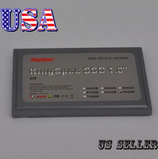 KingSpec 1.8 64GB ZIF SSD for HTC shiftx9500 and Toshiba Satellite