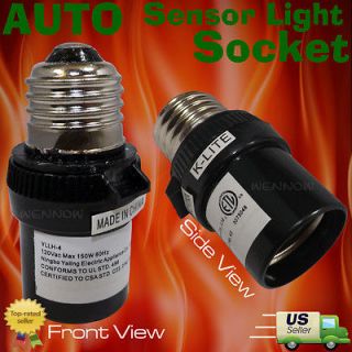 New Black Dusk To Dawn Photocell Light Control Auto Sensor Light