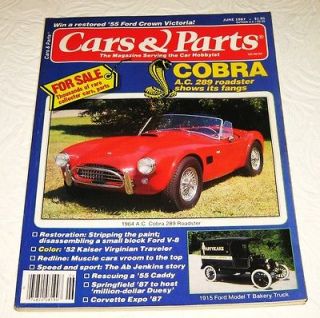 CARS & PARTS magazine June 1987 ~ 1964 A.C. Cobra 289 Roadster / 1952