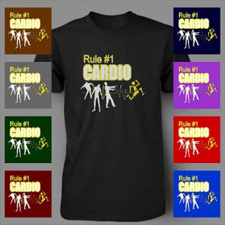 CARDIO RULE NUMBER 1 ZOMBIE ZOMBIELAND CROSS FIT Mens T Shirt