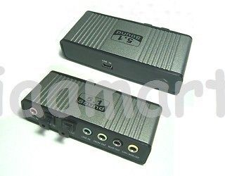 Mini USB Sound Box Audio 5.1 Card Adapter for Laptop PC