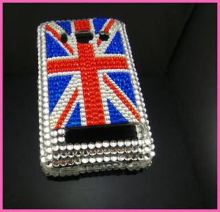 Bling UK Flag Hard Full Case Cover For HTC EVO 4G