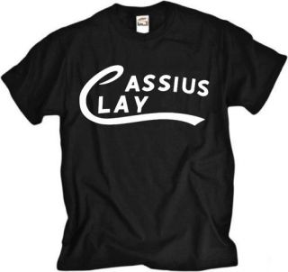 Cassius Clay Mohammed Ali Boxing black t shirt
