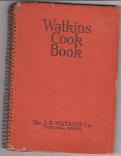 1936 WATKINS COOK BOOK BY THE J.R. WATKINS CO. WINONA, MINN OVER 85