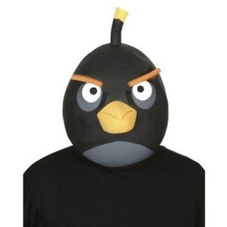 Angry Birds Black Latex Costume HALLOWEEN Mask *New* BLACK FRIDAY SALE