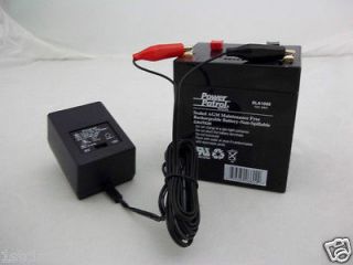 HOUR RECHARGEABLE SEALED LEAD ACID BATTERY 12V 5AH & AC WALL CHARGER