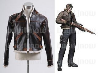Resident Evil 4 Costume Leon S. Kennedy Jacket Cosplay Coat *Custom