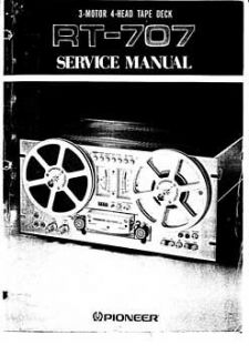 PIONEER RT 707 SERVICE MANUAL & SCHEMATICS AND MORE! OWNERS MANUAL