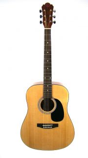 Chateau Full Size Acoustic Dreadnought Guitar, Spruce Top, Mahogany