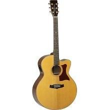 TANGLEWOOD TW55 H E SUPER JUMBO NATURAL GLOSS ACOUSTIC ELECTRIC GUITAR