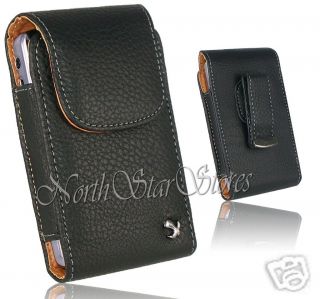 for ZTE ADAMANT VERIZON PHONE LEATHER BLACK COVER CASE POUCH HOLSTER
