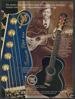 Valley Arts Guitar Robert Johnson Vintage Ad Blues