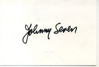 Johnny Seven Batman Villian Untouchabl Signed Autograph