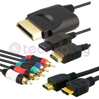 New 4in1 AV Component+HDMI Cable For Wii Xbox 360 Slim