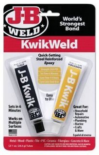 JB Weld 8276 Kwik Weld 1oz. Tubes Adhesive Compound Made In USA