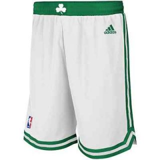 adidas Boston Celtics White Swingman Shorts