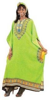 AFRICAN STYLE KAFTAN ETHNIC DRESS TRADITIONAL TUNIC WITH HEAD WRAP XL