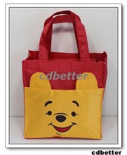 Cute Winnie Pooh Bear Girls Womens Handbags Lunch Bags Picnic Bags