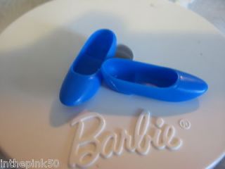 Mattel Barbie Shoes Francie Or Teen Skipper Dark Blue Mod Pointy Flats