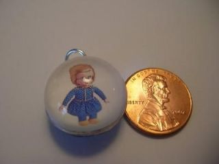 Vintage Style Mrs Beasley Doll Silver Bubble Charm For Bracelet