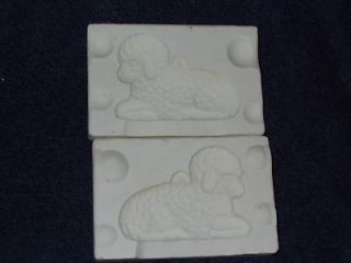 Alberta plaster ceramic mold #A76 Lamb christmas ornament used
