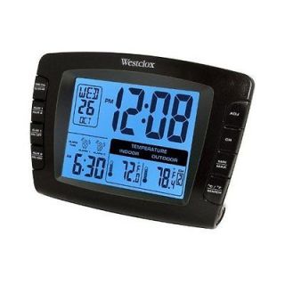 LCD Dual Alarm Clock with Wireless Outdoor Temperature Sensor (70034A