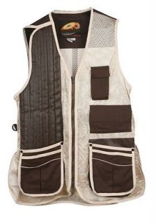 Shooting Vest Right Hand Brown/Sand choice of size M, L, XL, 2XL.
