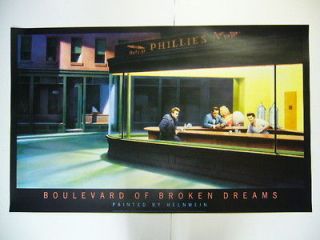 Boulevard of Broken Dreams   Nighthawks by Hopper Film Movie Print