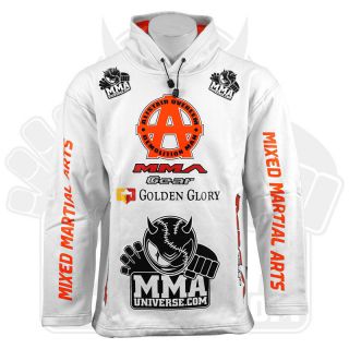 MMA Gear Alistair Overeem Hoodie   White   [MMA UFC Hooded Top