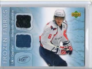 08 UD ICE Alexander Ovechkin Dual Jersey Patch Frozen Fabrics 2 color