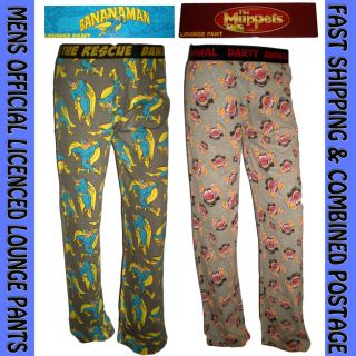 Mens Lounge Pants Pyjamas Muppets Animal BananaMan BNWT
