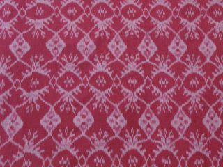 HAND WOVEN RED/ PINK IKAT FABRIC FROM BALI